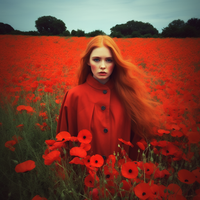 miroslawiec_very_realityc_red_long_hair_woman_wearing_red_caot__051e333c-9a9c-4f50-b25c-cc82718225de